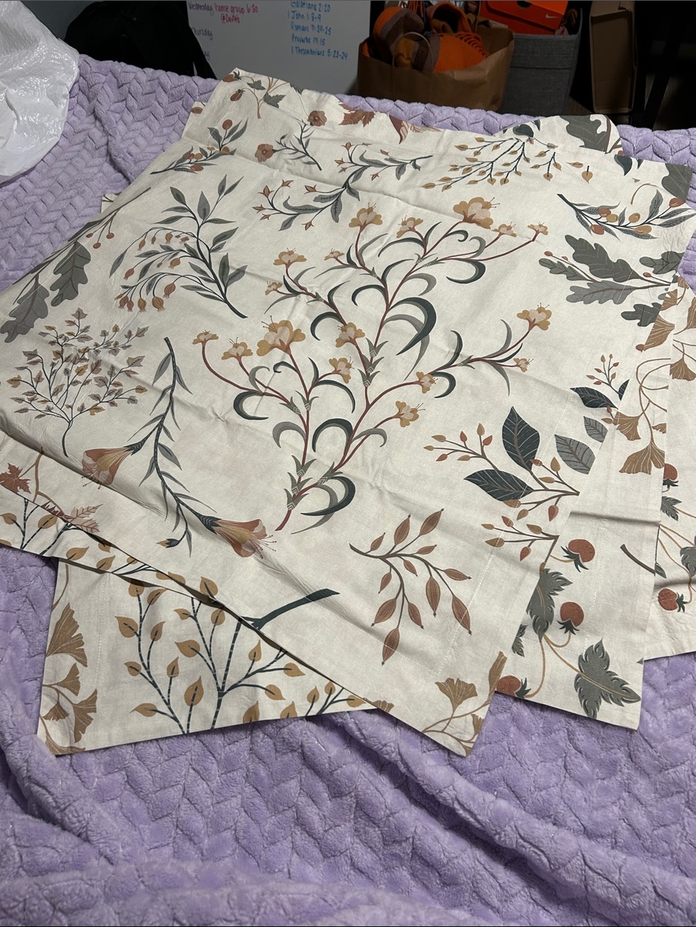 Tan Pattern Large Pillow Cases
